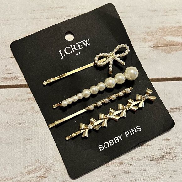 J. Crew Factory Accessories - NWT J Crew Factory Fancy Bobby Pin Set